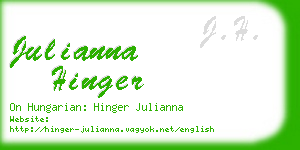 julianna hinger business card